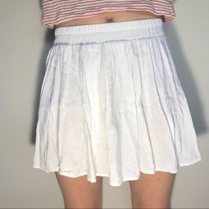 Brandy Melville White Flowy Skirt